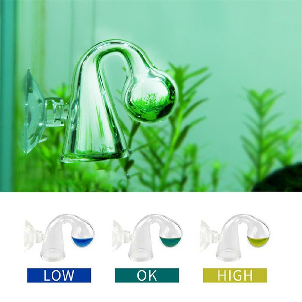 CO2 Long Acting Monitor CO2 Drop Checker with Suction Cup for Aquarium