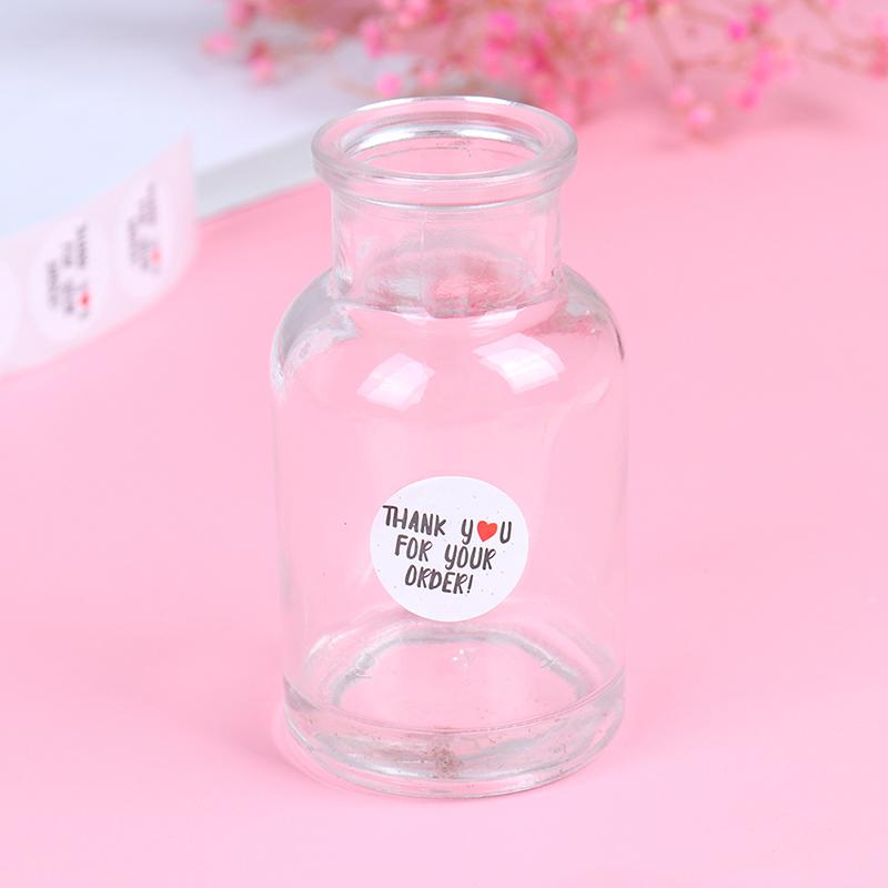 500Pcs Round Thank You For Your Order Sticker Heart Thanks For Shopping