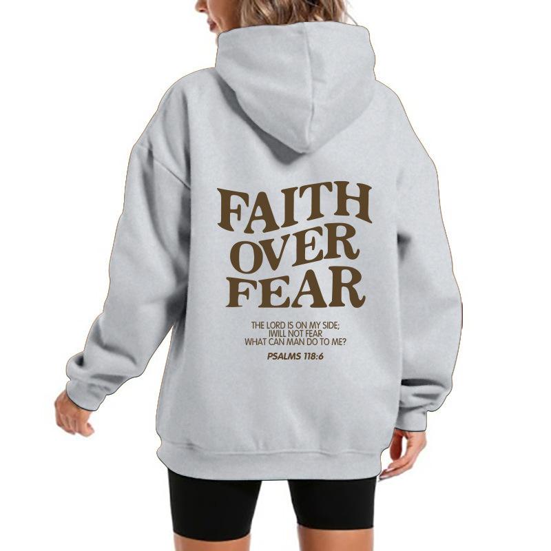 2025 popular men's and women's fleece sweater letter print kangaroo pocket new hooded sweater