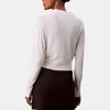 Calvin Klein Casual Loose Soft Solid Color Long Sleeve Polo Shirt Women tops 44D396G-YAC