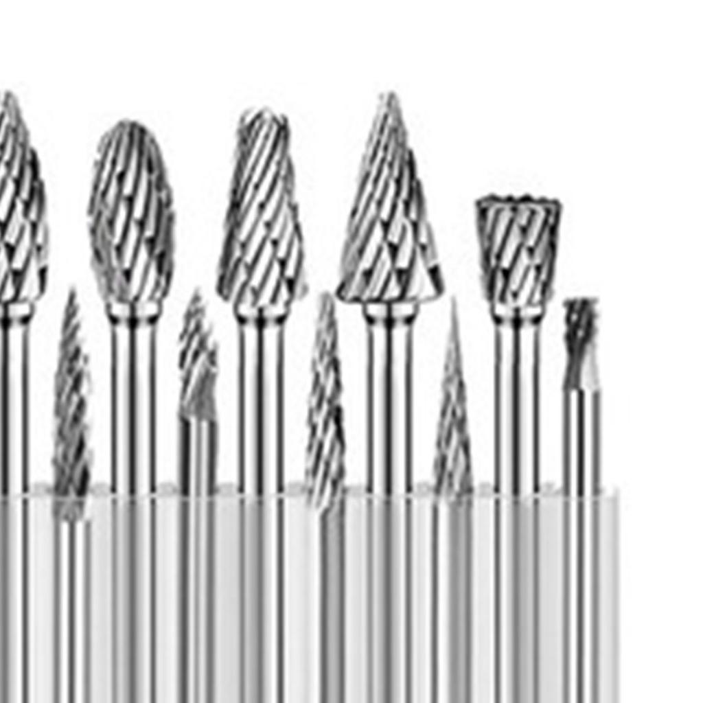 20 st Roterande filfräs Slipstift Karbidverktygsset Kit för Fasning Gravyr