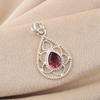 Rhodolite Gemstone 925 Sterling Silver Jewelry Designer Women Pendant 1.40" For Anniversary Gift PP-19-46