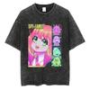 Spy X Family Yor Forger Principessa delle Spine Leggenda T-shirt Lavata Vintage Anime Oversize Streetwear per Uomo Donna Magliette Casual