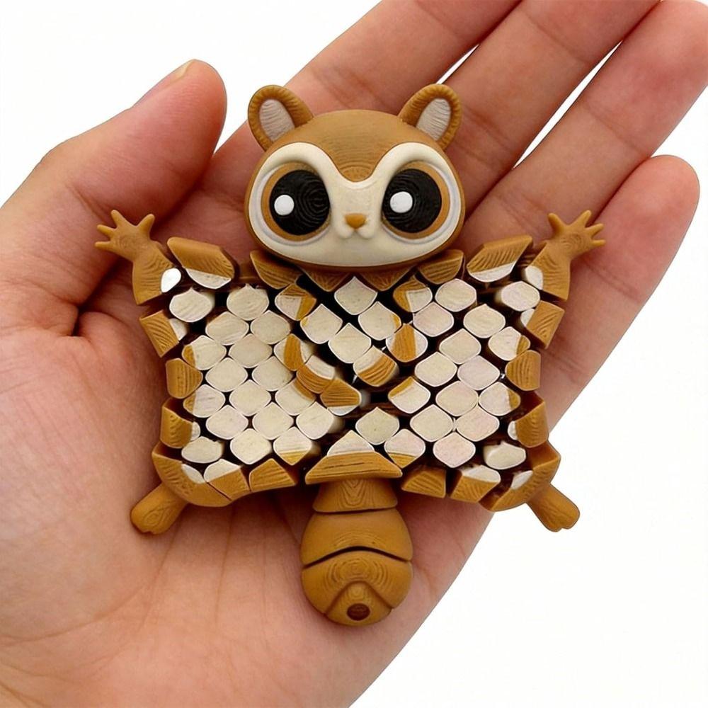 Cute Flying Squirrel Pendant Creative 3D Printed Simulation Toy Model Display