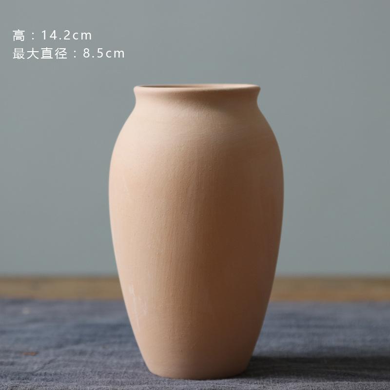 Unglazed Ceramic Vase Nordic Minimalist, Creative DIY Pottery for Home Decor, White Bisque Flower Holder Photo Prop