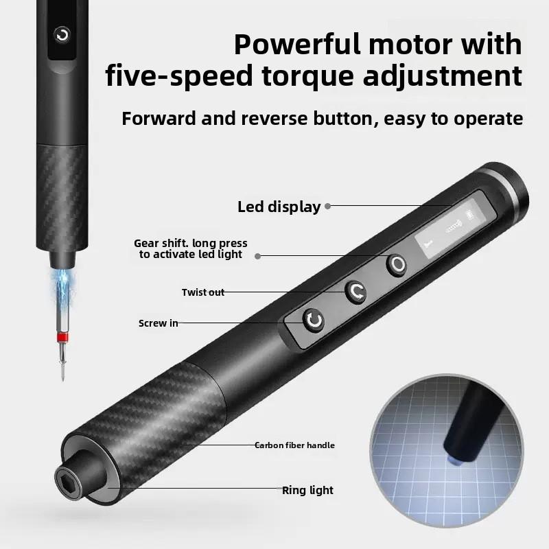 Electric Screwdriver Set Precision Screwdriver Tool 5 Speed Adjustable for Phone Computer Repair Disassembly