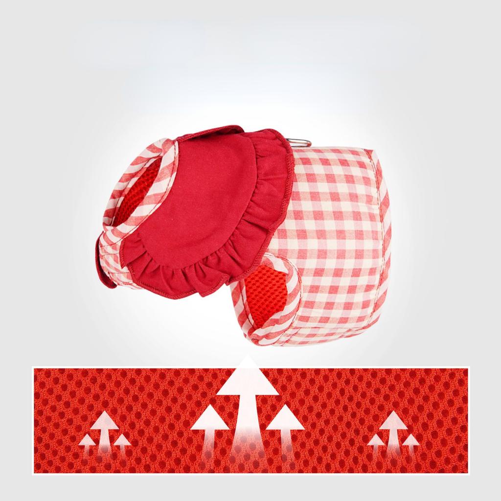 Dog Plaid Chest Strap Lapel Lace Vest Pet Traction Rope Dog Cat Chest Strap Small Dog Vest-style Pomeranian Teddy Dog Rope