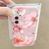 Różowy Kwiat Lilii Etui Dla Samsung Galaxy S25 Edge S26 S24 Ultra S23 S22 S21 FE A15 A16 A17 A37 A57 A35 A36 A54 A55 A56 5G Funda