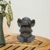 Yoga Elephant Statue Collection Tabletop Ornament for Cabinet Desk Fireplace Style A