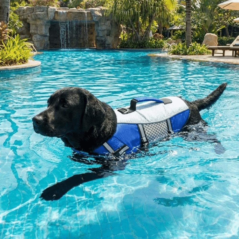 Reflective Dog Life Jacket Breathable Pet Life Preserver Dog Surfing Clothes  Outdoor Beach