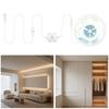 Clearhill Motion Sensor COB LED 5V USB Strip Light, 5M, Warm White 3000K, Daytime and Night Modes, 4 Timer Off Modes, 320 LEDsM, 8mm Wide, for DIY