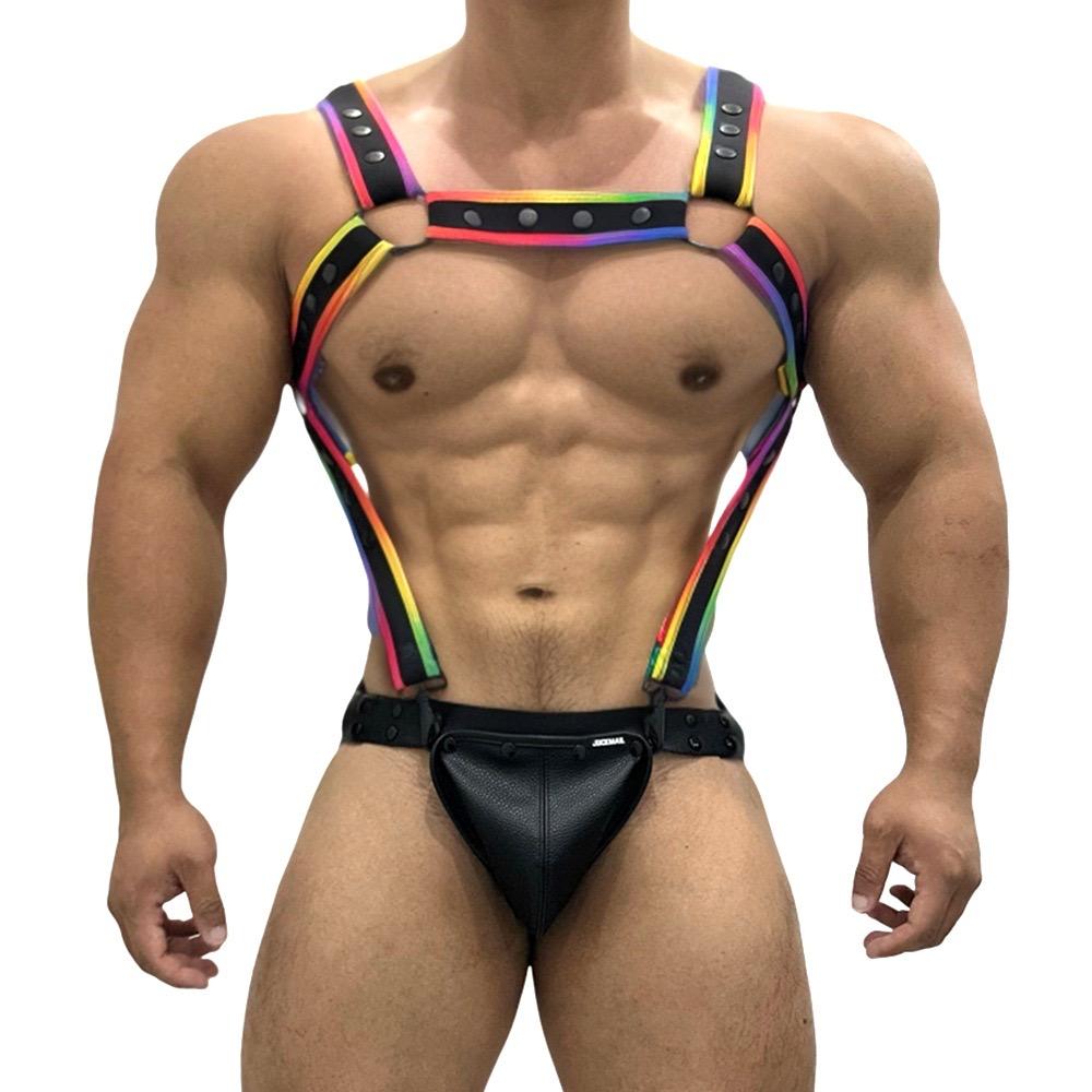 Harness Man Fetish I Shaped Spandex Fujian Solid Exotic Tanks Male Lingerie Factory Sexy Adult