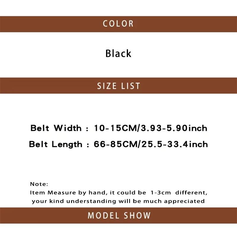 Retro Ladies's Elastic Lace Buckle  Lace Corset Belts Goth Punk Dress Corset Black Belt For Women On Shirt Dress Girdle Corset