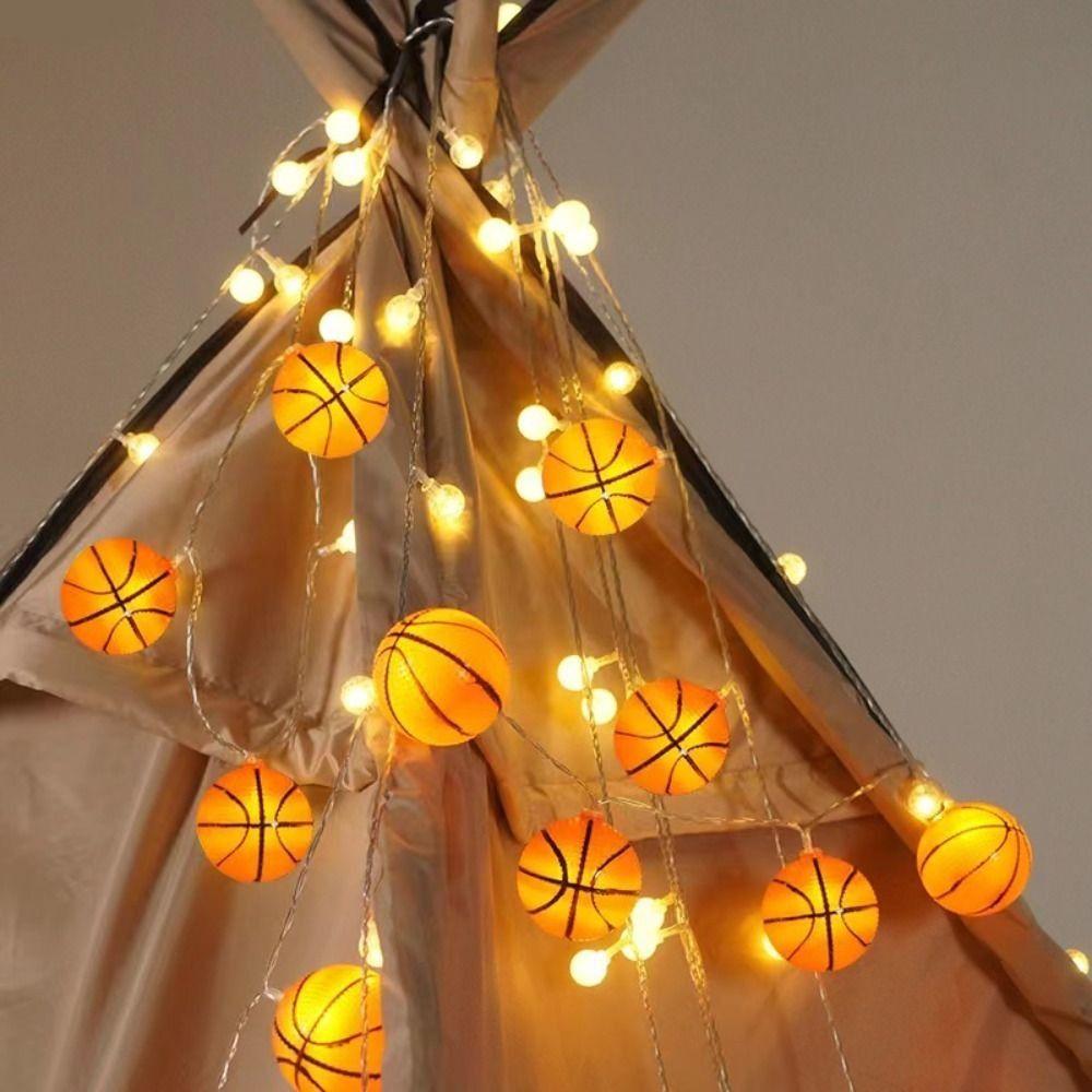 Creative Star Garland Lamp Cloud Basketball Decorative Lights Night Light Outdoor Garden