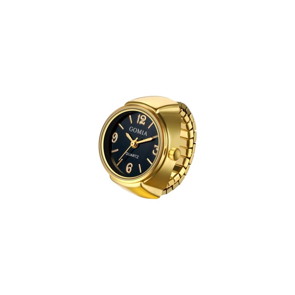 Fashion Ring Watch Women s Stainless Steel Free Size Analog Waterproof Quartz Timepiece