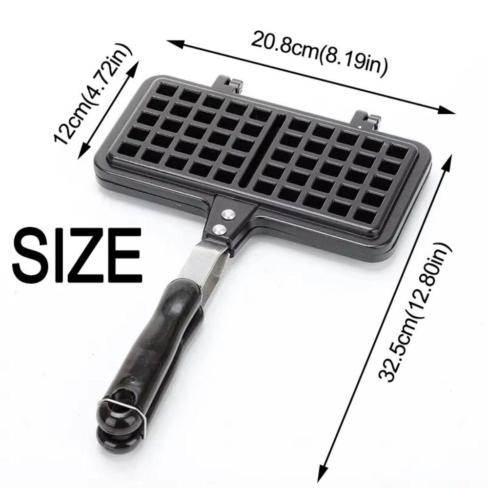 Cast Aluminum Waffle Baking Pan Rectangle Waffle Maker Machine Easy Clean Waffle Mold Pan  Baking