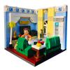 XB01401 MOC Small Particle Building Blocks for Home Decoration: Living Room, Bedroom, Study, Fitness Room