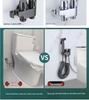 High-Pressure Stainless Steel Toilet Bidet Spray Set with Angle Valve