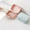 3pcs Portable Plastic Soap Case With Lid Rectangle Soap Box Holder For Travel Camping Gym Bathroom Accessory Easy-to-Clean