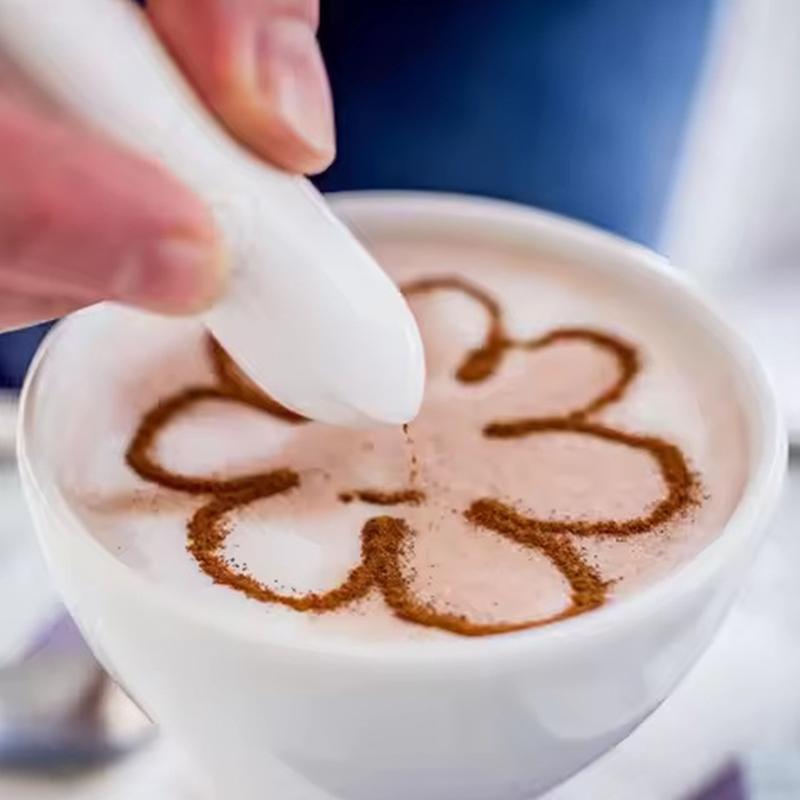 Penna Caffè Elettrica Penna Spezie Penna Arte Latte Lattiera Per Caffè Decorazione Torta Penna Per Disegnare In Caffè Strumenti Barista Forniture Bar