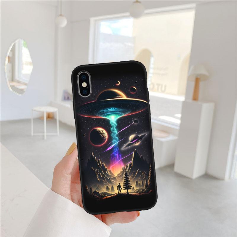 MY25 Space Astronaut Alien UFO Soft Shell Phone Case for Redmi Note 10 11 12 Pro Max 10S 10C 10T 11A 11S 12S 12C