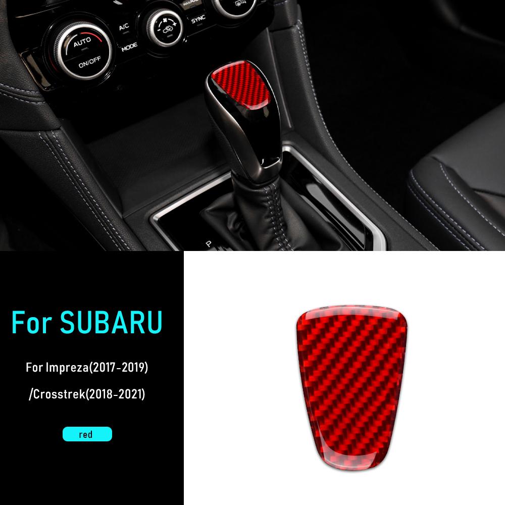 Soft Carbon Fiber Sticker For Subaru Crosstrek 2018-2025 Impreza 2017 2018 2019 2020 2025 2025 2025 Automatic Gear Shift Knob