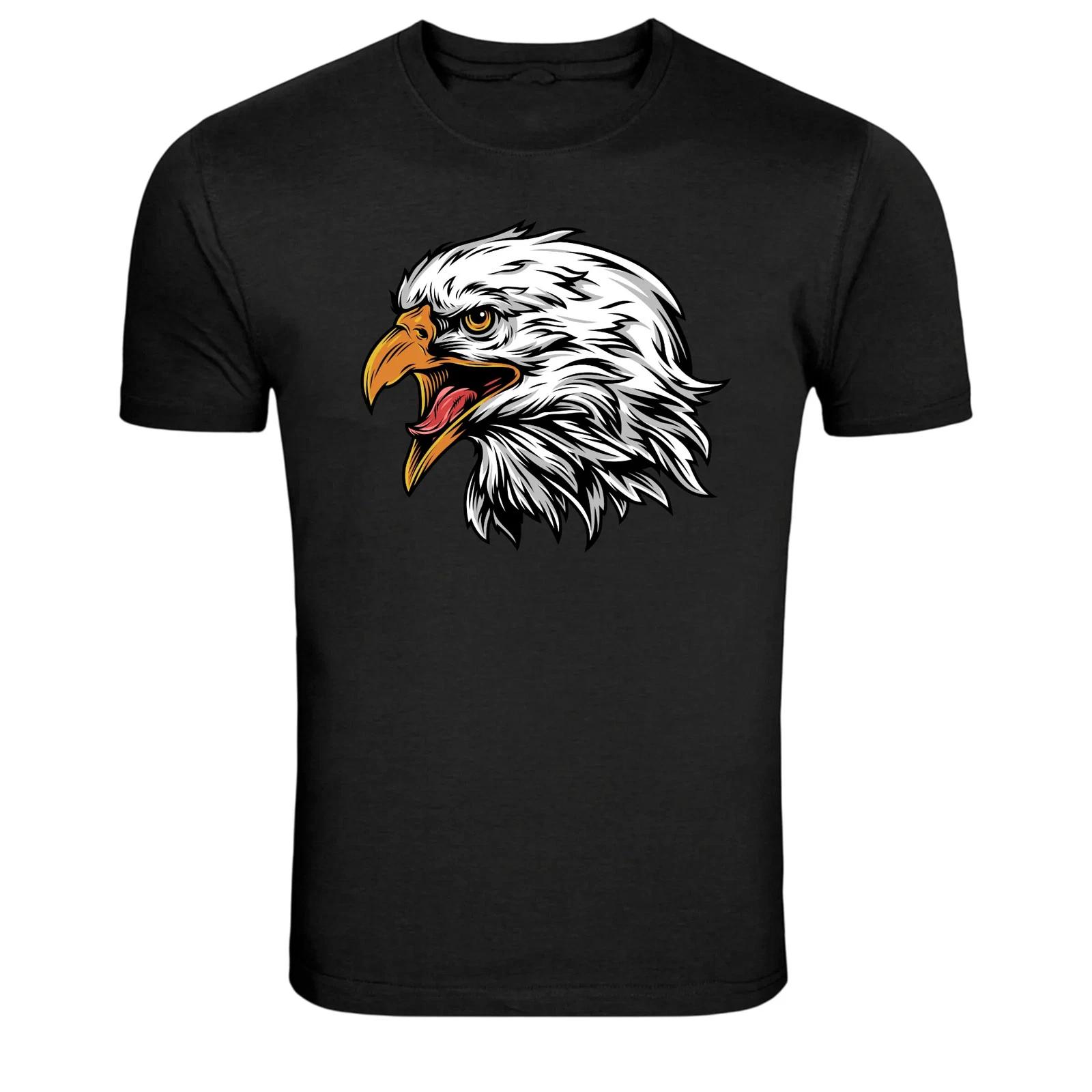 American Eagle Head Patriotic Wildlife Graphic T-Shirt M
