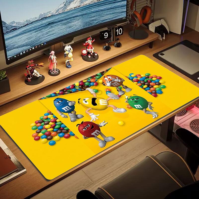 M&M's Podkładka pod mysz Duży rozmiar Podkładka na duży stół do gier Antypoślizgowa Podkładka pod laptopa Tablet Duża podkładka pod mysz XXL Mata na mini PC z obszyciem