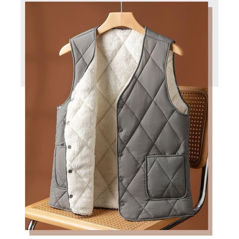 

Новый пуховый жилет для мужчин среднего и пожилого возраста, бархатный, утолщенный, теплый, зимняя куртка 5XL серебряный