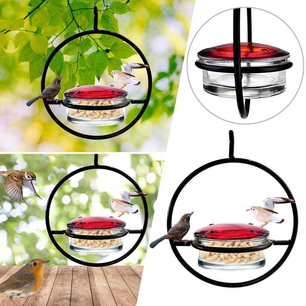 Outdoor Hanging Metal Bird Feeder Easy Install Garden Watering Feeding Station Ideal For Birds And Backyard Decor