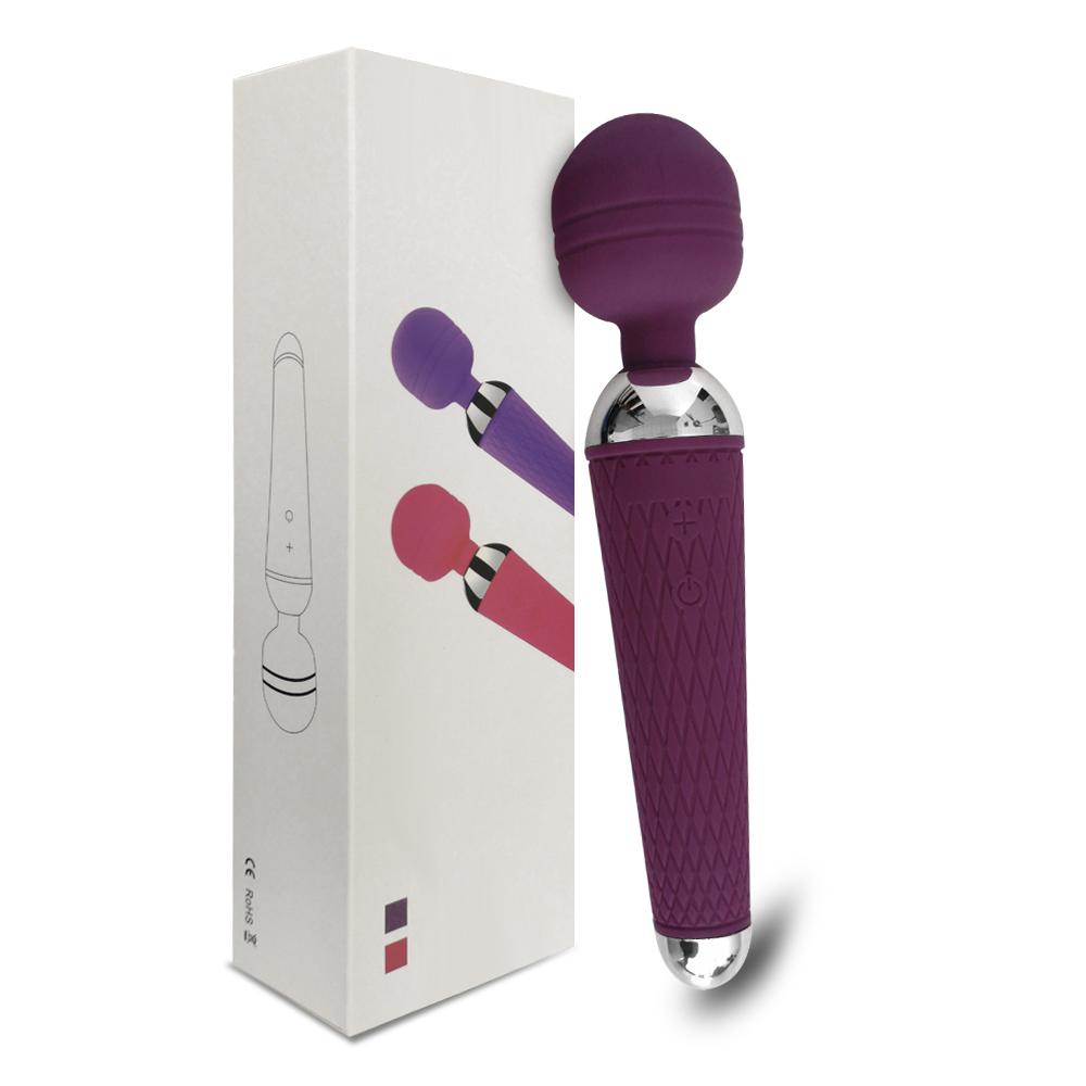 Wireless Rechargeable Magic Wand Vibrator for Women, Clitoral Massager, USB Adult Sex Toy for Ages 18+