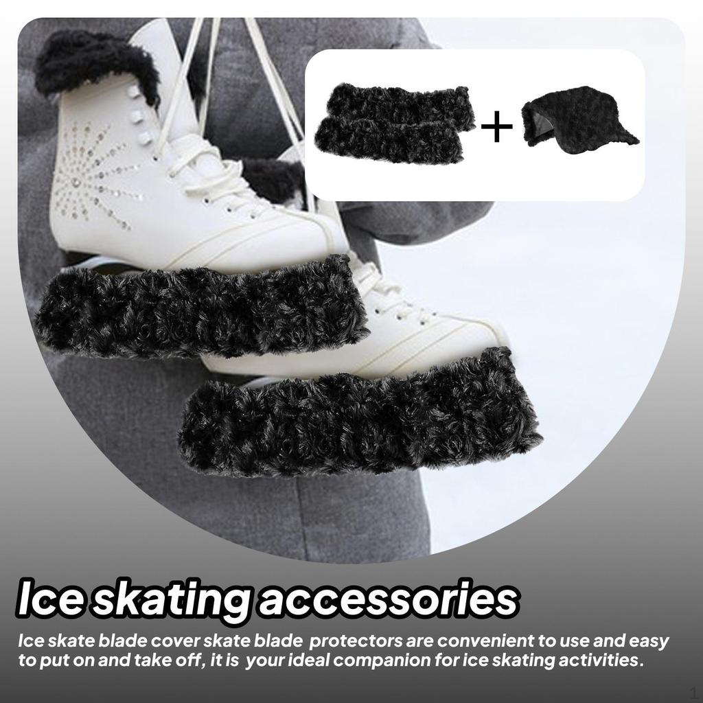 2 Pieces Ice Skate Covers Guards Equipment Portable Skating for Figure Skates Sports