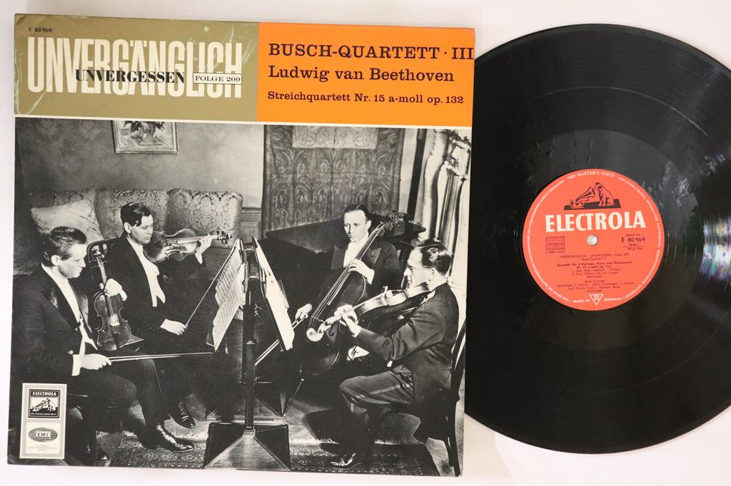 LP Schallplatte BUSCH QUARTETT Beethoven Streichquartett Nr. 15 A E80969 ELECTROLA Deutschland Klassisch Gebraucht