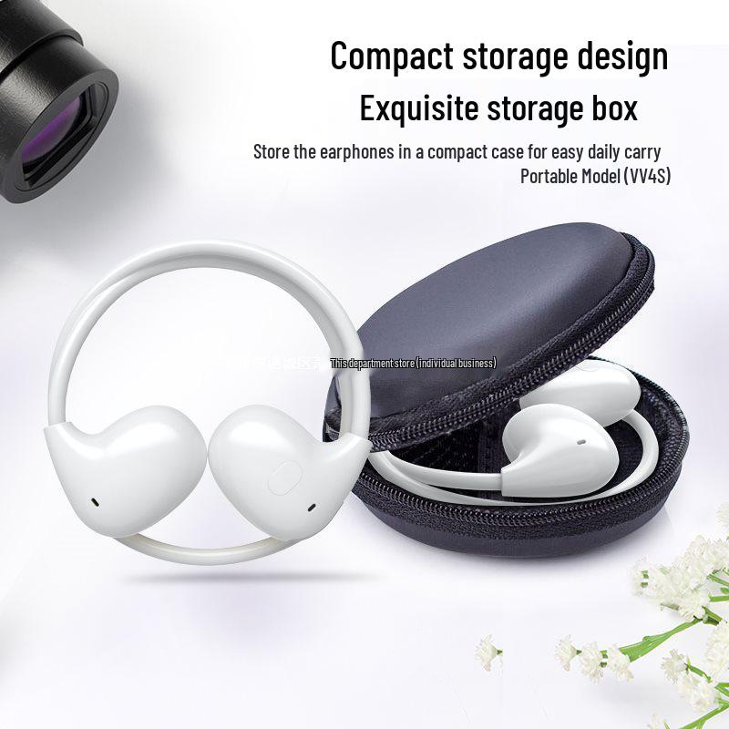 Bluetooth Ear-Hook Headphones: Air Conduction, In-Ear, Wireless, Ideal for Sports, with Extended Battery Life.