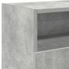 TV Stand with LED Lights Concrete Grey 120 x 30 x 50 cm