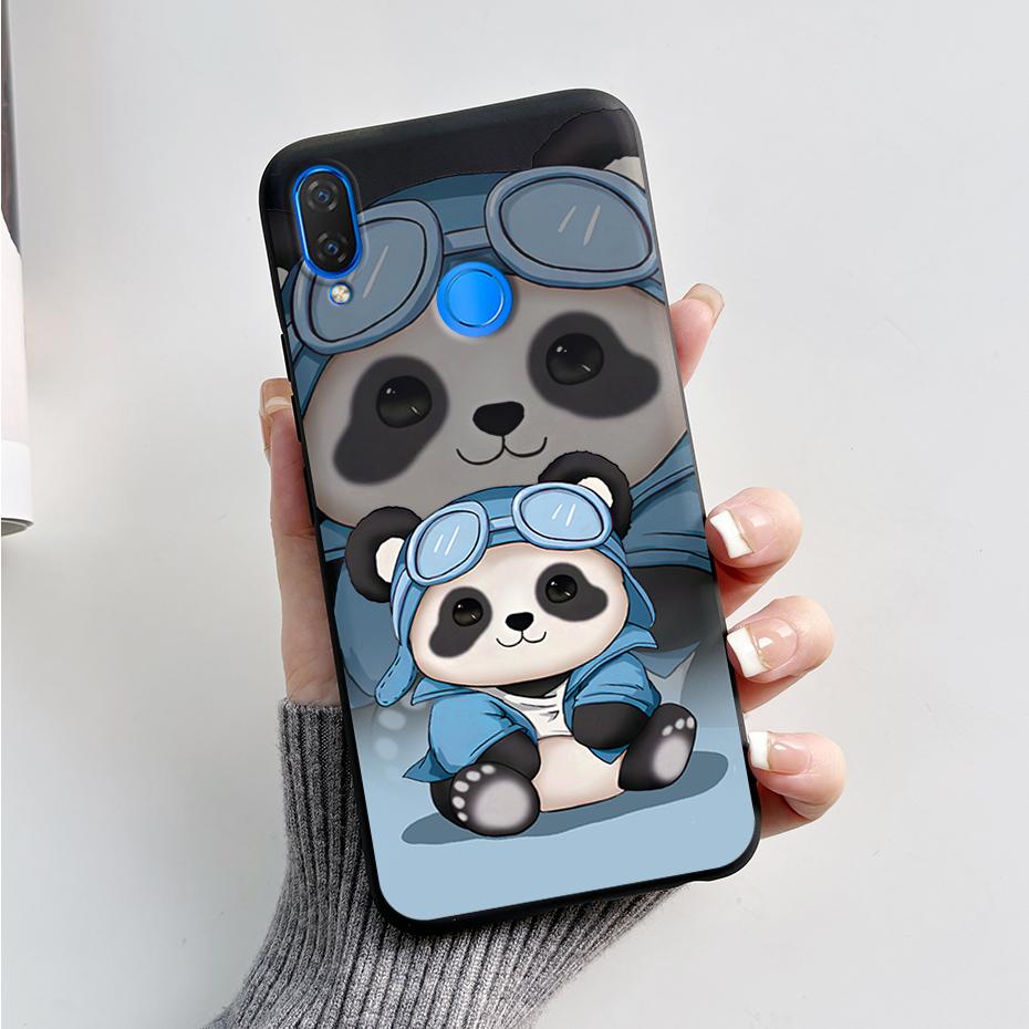 For Huawei Nova 3i Case INE-LX1 INE-LX2 Pandas Cover Soft Silicone Phone Case For Huawei P Smart Plus 2018 Nova3i Fundas Bumper