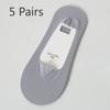 5 Pairs of Women's Summer Thin Style Shallow Mouth Non Slip Cotton Bottom Invisible Socks