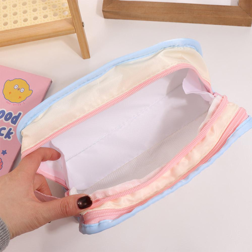 Transparent Display Korean Style Pencil Case Desktop Storage Ins Pencil Pouch  Children Kids