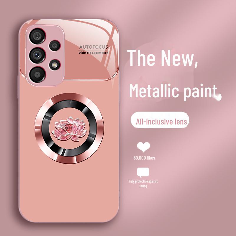 

Samsung S23Ultra Metal Liquid S21 Ring Lotus S10e Advanced Anti-Fall S20 Case S20