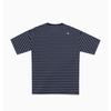 Converse Men woMen STripe Logo Loose FiT T shirT Navy Ucj690 695