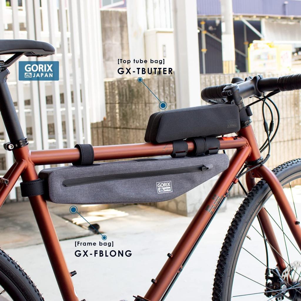 GORIX Bicycle Top Tube Simple Design Frame Bag for Road Front Small Item Suitable for Road Cross and Other Stylish Bicycle Bag Bag, Waterproof,