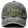 The Source Manufacturer Washes and Makes Old Baseball Caps, Whiskey Theme Embroidery Outdoor Leisure Visors, Peaked Caps.
