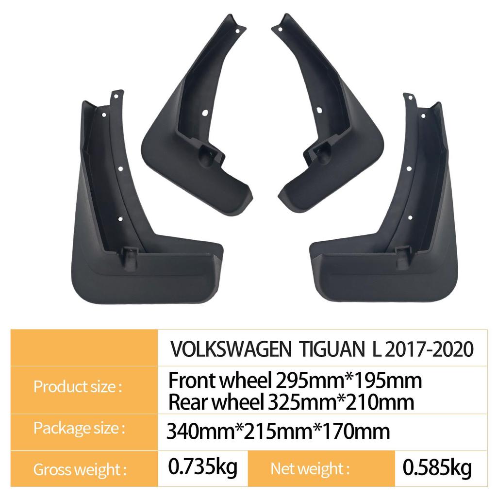 Compatible Mudguards for Volkswagen Tiguan L 2017-2020 Models