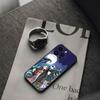 The N-Nightmare Before Christmas Phone Case For Iphone 16 15 11 13 14 Pro Max 7 8 Plus X Xr Xs Max 12mini Black Shell Cover Case