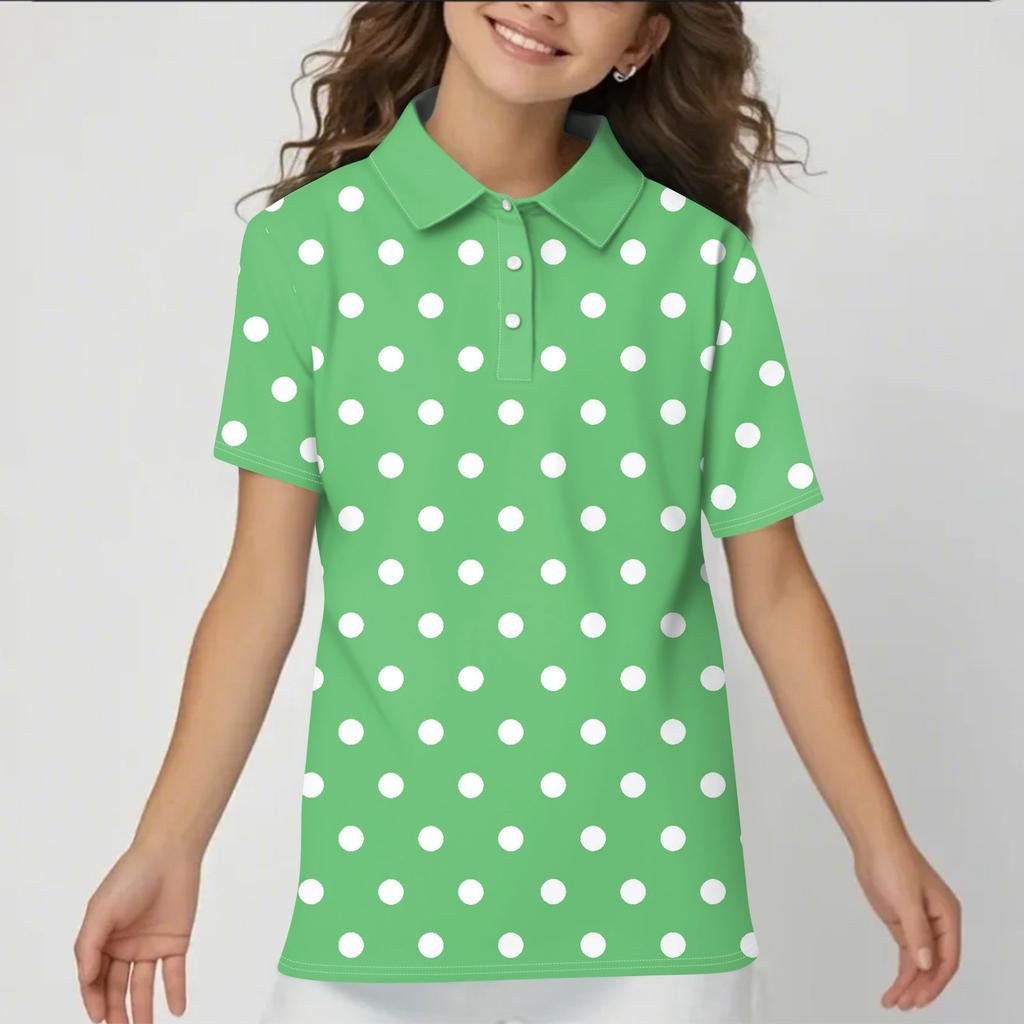 Children's Daily Casual Short-sleeved Print Tops T-shirts  Shirts