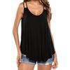 Women Casual V Neck Sleeveless Backless Blouse Tank Tops Clothes