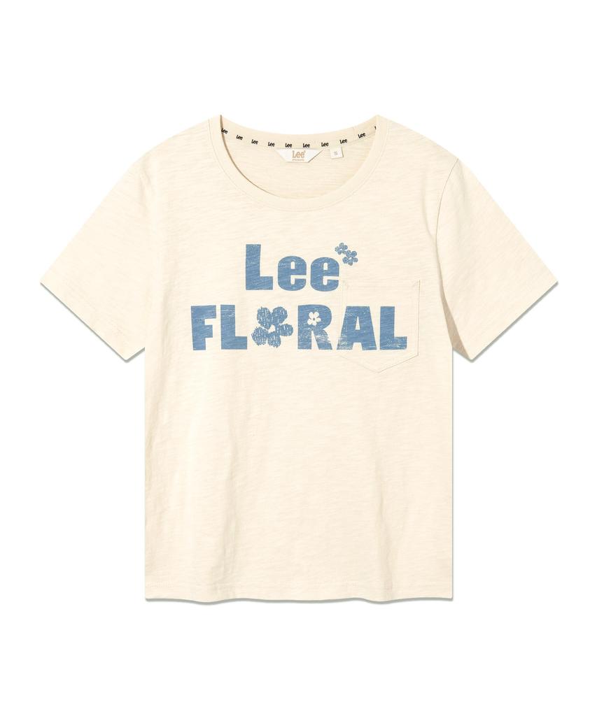 LEE Women'S Typo Pocket T-Shirt Cream