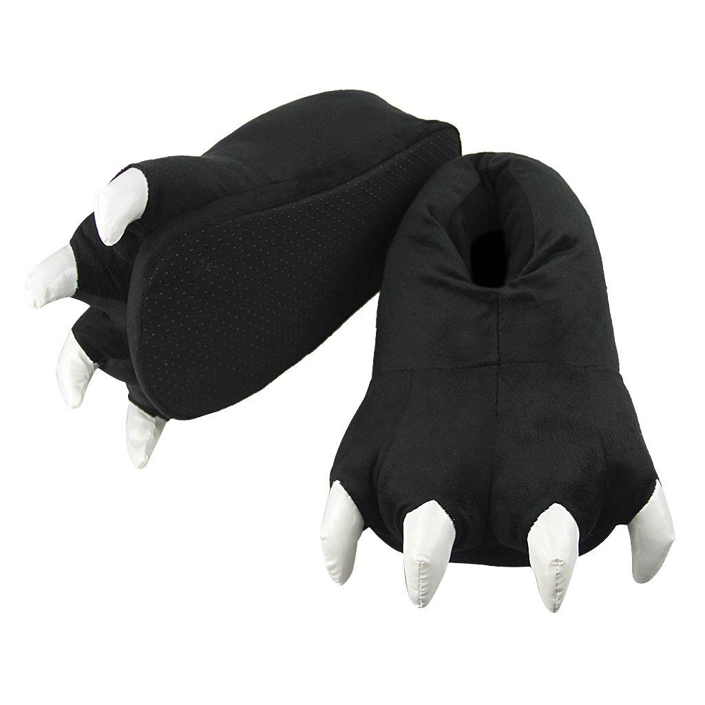 Moonlove Dinosaur Claw Slippers for Men and Funny Room Halloween Indoor and Outdoor Fall and Winter Cold Weather Room Black Women, Shoes, Cosplay,