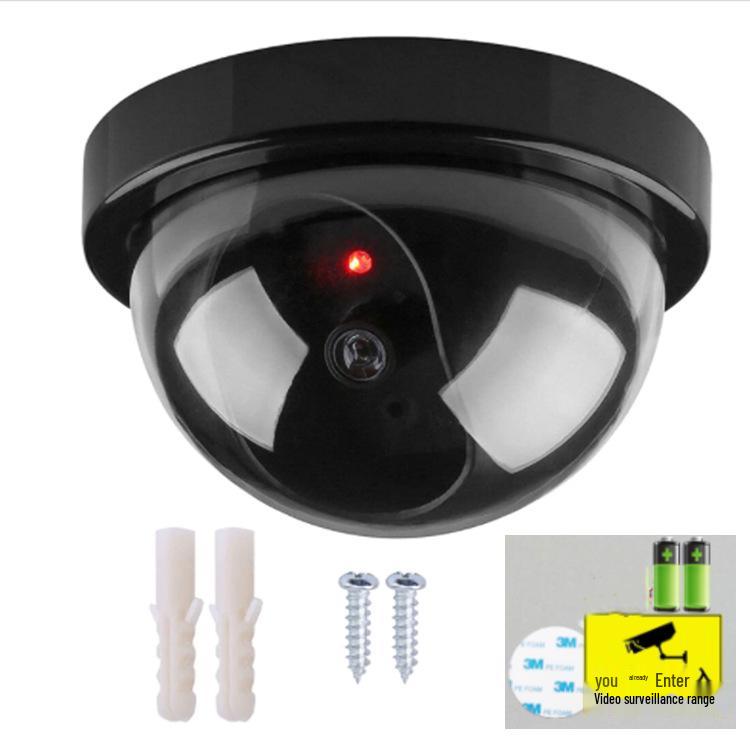 Simulated Indoor Dome Security Camera with LED Lights