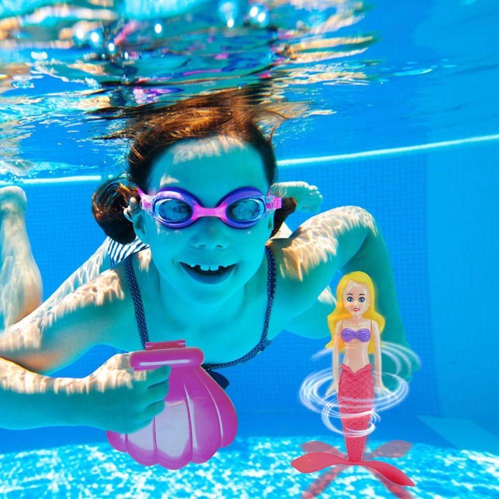 Princess Floats Floating Shell Mermaid Rising Design Mermaid Pool Toy Mermaid Dive Toys  Bath Toys